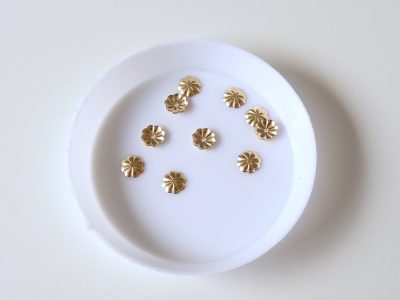 Gold Filled_coupelle fleur 6mm pour perle de 8mm (GLD171)