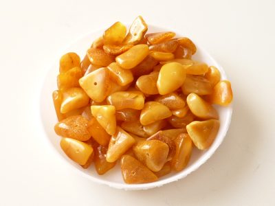 Ambre caramel (baltique) - morceaux plats